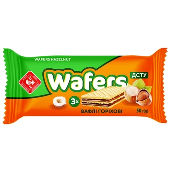 Вафлі з начинкою Wafers горіхові 1200 г Житомирські ласощі (4823103009499)
