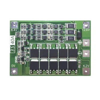 Контроллер BMS 3S 40A с балансировкой для Li-ion сборки из 3-х аккумуляторов (kt-1120)