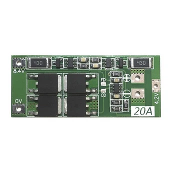 Контроллер BMS 2S 20A с балансировкой для Li-ion сборки из 2-х аккумуляторов (kt-1121)