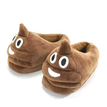Домашні плюшеві капці кігурумі какашки Kigurumi 35-38 р. Коричневі (kt-3025)