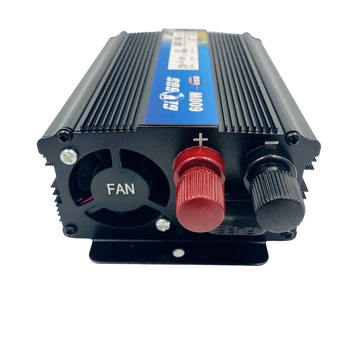 Перетворювач напруги Globus TM-9201 AC-12V/DC-220V 600W з універсальною розеткою та ЮСБ виходом