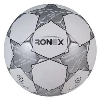 Мяч футбольный №5 Grippy Ronex FN2 RXG-F2-GY бело-серий