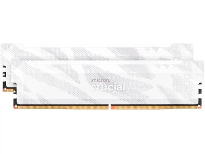 Модуль пам'яті Crucial DDR5 32GB (2X16) Pro 6400Mhz Overclocking White EXPO/XMP (CP2K16G64C32U5W)