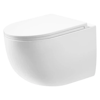 Унитаз подвесной безободковый белый KOLLER POOL Twist с сиденьем с микролифтом TW-0490-RQ3