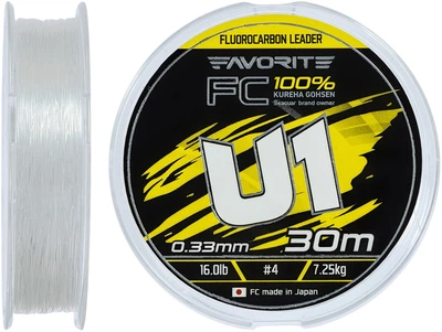 Флюорокарбон Favorite U1 FC 30 м #4.0/0.33 мм 16.0lb/7.25 кг (16931216)