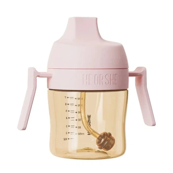 Поильник непролывайка HEORSHE Pink 6+m 210 мл