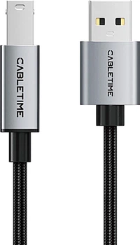 Кабель для принтера CABLETIME USB 2.0 AM-B Print, 2 м (CA15L)