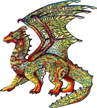 Puzzle 3D drewniane Eureka Smok 104 elementy 414354 (5425004736253)