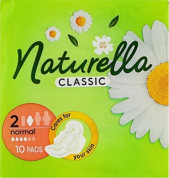 Гигиенические прокладки с крылышками, 10 шт. - Naturella Classic Camomile Normal, Derma-Cream 10шт (791859-31019232)