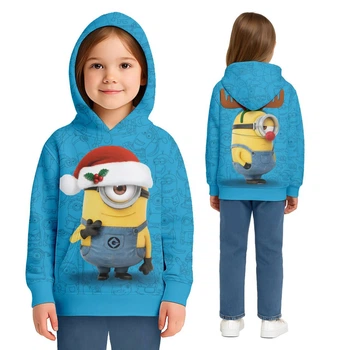 Худи детское с 3D принтом Santa Minion 31839 152 см 5136695