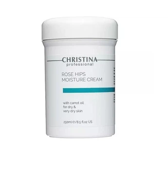 Christina Rose Hips Moisture Cream with Carrot Oil Зволожуючий крем з олією моркви для сухої та дуже сухої шкіри «Шипшина» 250 мл