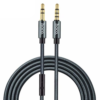 AUX cable 3.5mm HOCO UPA04 з Mic Сірий