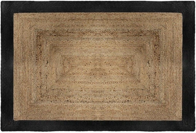 Dywan Atmosphera z juty prostokątny 120 x 170 cm Czarny (3560238695210)