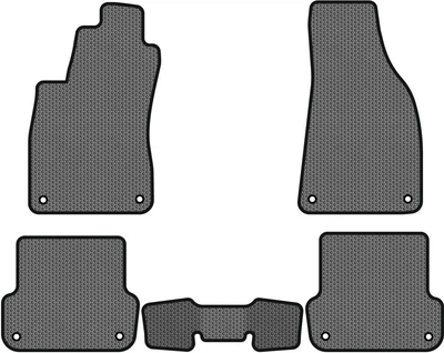 EVA коврики EVAtech в салон автомобиля для Exeo MT Seat 2008-2013 1 поколения Combi EU Сота Серая Черный кант (ST33141CG5AV8SGB)