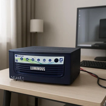 Инвертор 12V 220V 700VA 560Вт с чистой синусоидой Luminous Eco Volt Neo, преобразователь напряжения с автоматическим переключением, зарядкой аккумулятора, режимами ECO/UPS для компьютера, роутера и электроприборов, EV-700