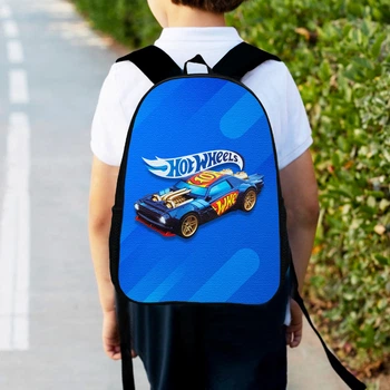 Рюкзак дитячий No Brand Hot Wheels 34х27х13 см Різнокольоровий (00395)