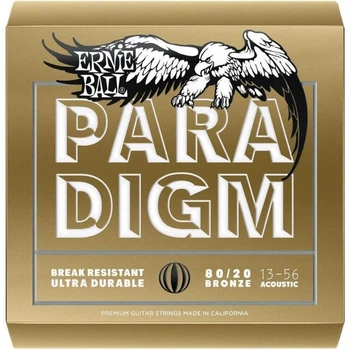 Струни для акустичної гітари 6 шт Ernie Ball 2084 Paradigm Medium Acoustic 80/20 Bronze 13/56
