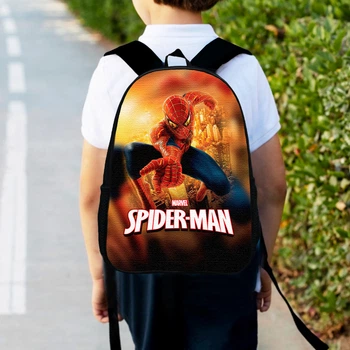 Рюкзак дитячий людина павук, спайдермен "Spiderman" 34х27см, міський ранець для хлопчика з принтом (00390)