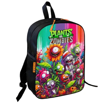 Рюкзак детский No Brand Plants vs. Zombies 36х27х13 см Разноцветный (01088)