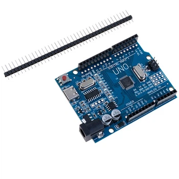 Плата Arduino Uno R3, ATmega328PB, Type-C, AVR, CH340G Без бренда