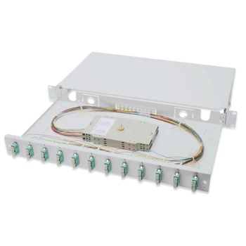 Патч-панель 1U 19", 12xSC duplex, incl, Splice Cass, OM3 Color Pigtails, Adapter Digitus (DN-96321/3