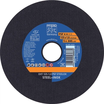 Круг отрезной PFERD EHT 125-1,0 PSF STEELOX