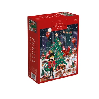 Пазли тришарові серія Christmas City, розмір 48х67 см, 1000 шт.(376367)