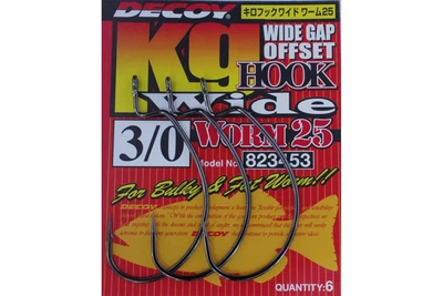 Крючки Decoy Worm25 Hook Wide №2/0 (7 шт/уп) (6102045004)