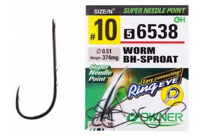 Крючки Owner Worm Bh-Round 56537 №8 (9шт/уп) (6110053003)