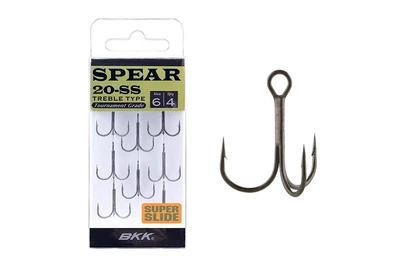 Тройные крючки BKK Spear-20 SS №12 (8шт/уп) (6321001002)