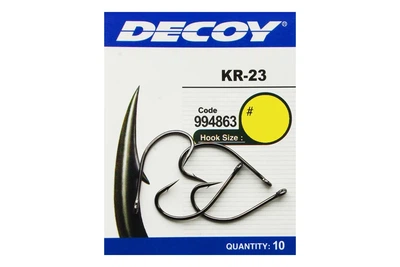 Гачки Decoy KR-23 Black Nickeled №1 10шт (6102029001)