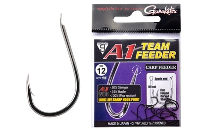 Крючки Gamakatsu A1 Team Feeder Carp Feeder №12 (15шт/уп) (6108009003)