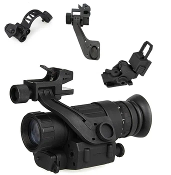 Тактичний монокуляр нічного бачення Night Vision PVS-14 + адаптер на шолом L4G24 + J-arm Mount + Ріг дугою
