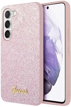 Панель Guess Glitter Script для Samsung Galaxy S24+ Pink (GUHCS24MHGGSHP)