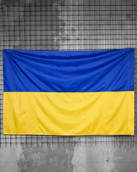 Флаг двухсторонний Ukraine синий желтый официальный символ Украины