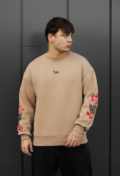 Свитшот Мужской Стаф Маски Флисовый Оверсайз Спортивный Staff Masks Oversize Fleece XS (371629)