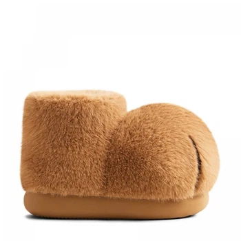 Жіночі шльопанці CHIKOKU Snowball Cat Uranium Brown 37 Коричневий 1333-S15-003