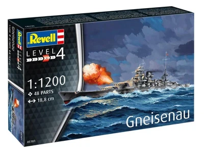 Збірна модель 1:1200 корабель Battleship Gneisenau Revell 05181