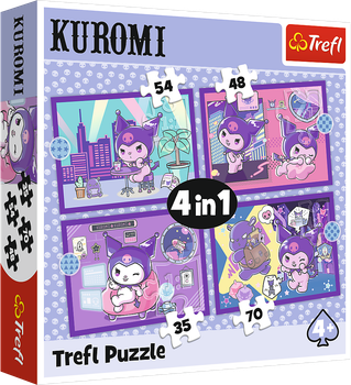 Puzzle 4w1 Trefl Hello Kitty Dzień z Kuromią 207 elementów 34676 (5900511346763)