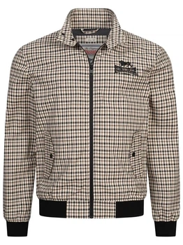 Бомбер чоловічий Lonsdale CLASSIC CHECK 117824-4013 XL Beige/Black (4255581581578)
