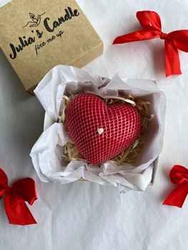 Свічка Julias Candle Серце Червоне (68014456)