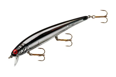 Воблер Bomber 15 Long A 115F 14г, цвет: Chrome Black Back (4123019004)