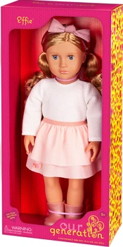 Lalka Our Generation Effie w różowej spódnicy z falbanami 46 cm BD31521Z (062243489981)