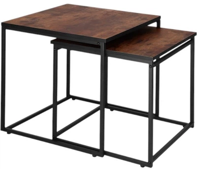 Zestaw stolików kawowych Springos HF0024 50 x 50 x 50 cm, 45 x 45 x 45 cm 2 szt (5907719475592)