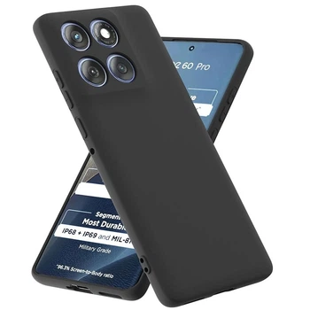 Чехол Fiji Full Soft Premium для Motorola Edge 60 Pro противоударный бампер с микрофиброй Black