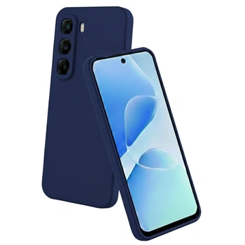Чехол Fiji Full Soft Premium для Infinix Hot 60 Pro Plus (X6886) противоударный бампер с микрофиброй Dark Blue