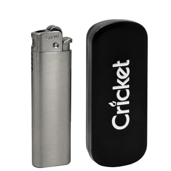 Зажигалка Металлическая Крикет Cricket Deluxe Turbo Flame Silver