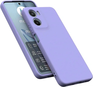 Чохол Fiji Full Soft Premium для Motorola G06 Power протиударний бампер з мікрофіброю Violet