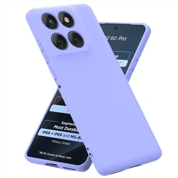 Чехол Fiji Full Soft Premium для Motorola Edge 60 Pro противоударный бампер с микрофиброй Violet