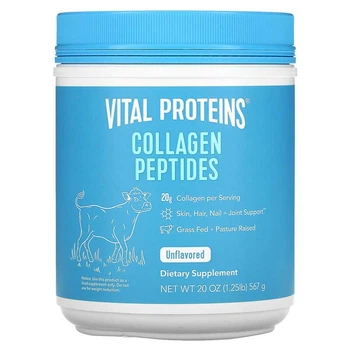 Пептиды коллагена, Collagen Peptides, без вкуса, порошок, 567 г Vital Proteins 000318079